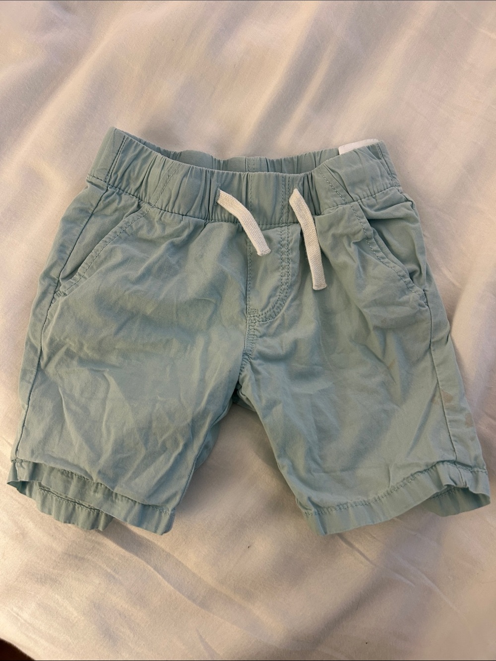 H&M Light Mint Green Drawstring Kids Shorts